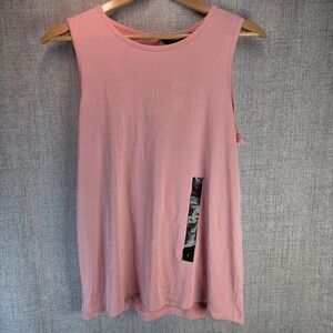 Banana Republic Womens Tank Top Crossover Back Small Pink NEW Athleisure